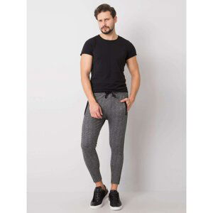 Black and gray men's sweatpants