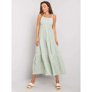 RUE PARIS Green dress with straps