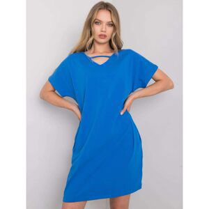 RUE PARIS Blue oversized dress