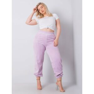 RUE PARIS Light purple velor sweatpants