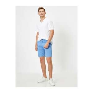 Koton Men's Blue Pocket Detailed Shorts