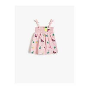 Koton Baby Girl Pink Sequin Detailed Dress