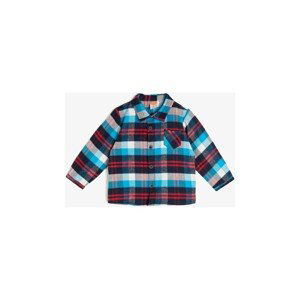 Koton Navy Blue Baby Check Shirt
