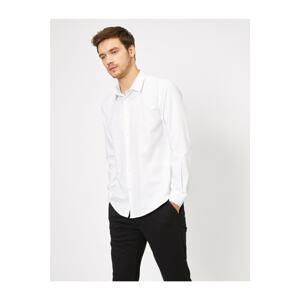 Koton Men's Classic Collar Shirt