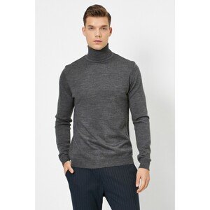 Koton Men's Bogazli Long Sleeve Slim Fit Sweater