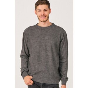 V0349 DEWBERRY MALE BATTAL OVERSIZE SWEATER-ANTHRACITIS