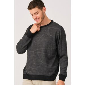 V0348 DEWBERRY MALE BATTAL OVERSIZE SWEATER-ANTHRACITIS