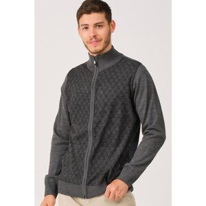 V0340 DEWBERRY MEN'S SWEATER-ANTHRACIC