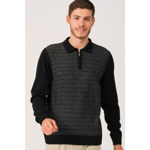 V0330 DEWBERRY MEN'S SWEATER-BLACK