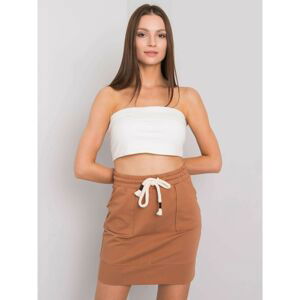 Light brown women's sweatshirt skirt