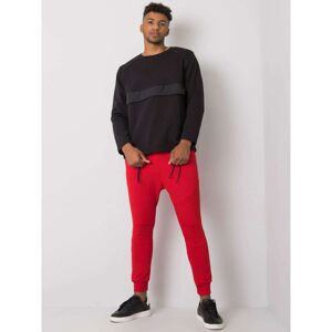 Men's red joggers