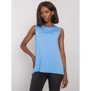 FOR FITNESS Blue cotton top