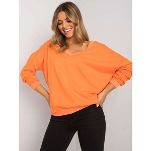 Orange cotton sweatshirt