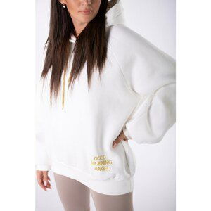 oversize sweatshirt with embroidered inscription