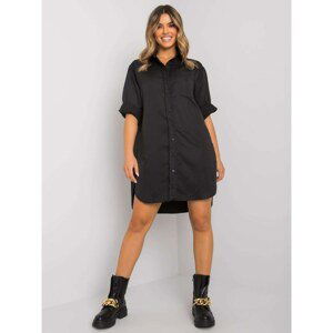 Long black cotton shirt