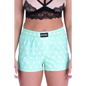 Women's shorts Emes stars on green (036)