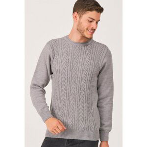 V0354 DEWBERRY MEN'S SWEATER-GRAY