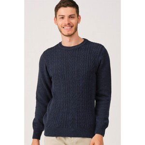 V0354 DEWBERRY MEN'S SWEATER-LACİVERT