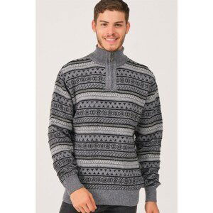 V8556 DEWBERRY MEN'S SWEATER-SMOKED