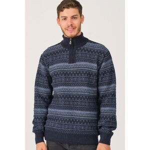 V8556 DEWBERRY MEN'S SWEATER-LACİVERT