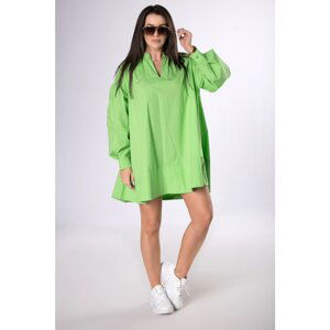 Oversized cotton tunic