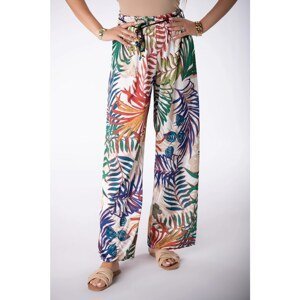 wide trousers with a print