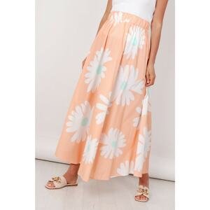 maxi skirt with flowers