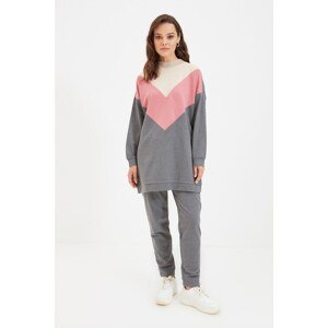 Trendyol Gray Knitted Tracksuit Set