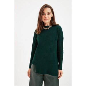Trendyol Sweater - Green - Relaxed fit