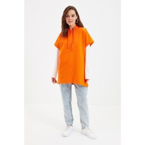 Trendyol Orange Knitted Sweatshirt