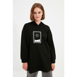 Trendyol Black Knitted Sweatshirt