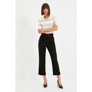 Trendyol Black Button Detailed Trousers