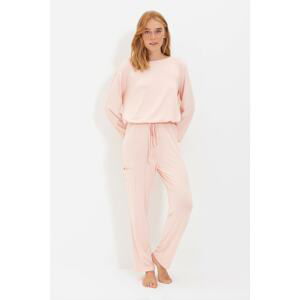 Trendyol Powder Knitted Pajamas Set