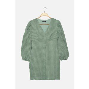 Trendyol Mint Petite V-Neck Dress