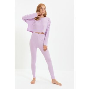 Trendyol Lilac Camisole Pajamas Set