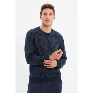 Trendyol Indigo Men Regular Fit Crew Neck Sweatshirt