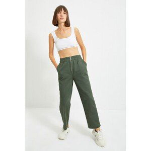 Trendyol Green Zipper Detailed Trousers