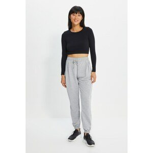 Trendyol Gray Knitted Sweatpants
