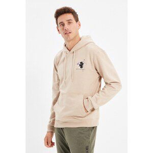 Trendyol Camel Men Regular Fit Hoodie Sweatshirt