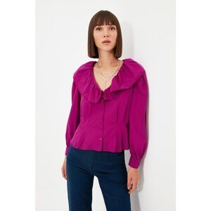 Trendyol Purple Collar Detailed Shirt