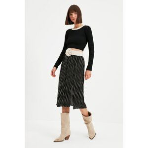 Trendyol Black Polka Dot Skirt