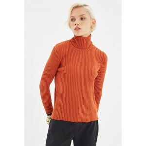 Trendyol Cinnamon Sleeve End Detailed Knitwear Sweater
