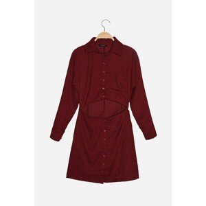 Trendyol Claret Red Cut-Out Detailed Dress