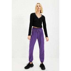 Trendyol Purple Loose Jogger Knitted Sweatpants