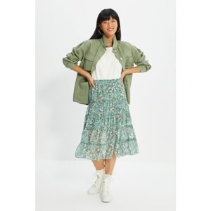 Trendyol Green Ruffled Skirt