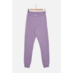 Trendyol Lilac Rib Detailed Basic Jogger Knitted Thick Sweatpants