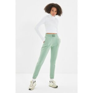 Trendyol Mint Rib Detailed Basic Jogger Knitted Thick Sweatpants
