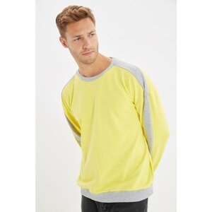 Trendyol Yellow Men's Regular Fit Sweatshirt