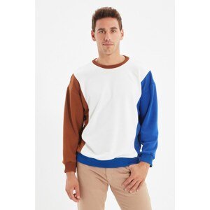 Trendyol Ecru Men's Regular Fit Sweatshirt