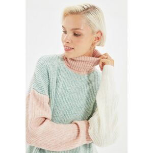Trendyol Mint Turtleneck Knitwear Sweater